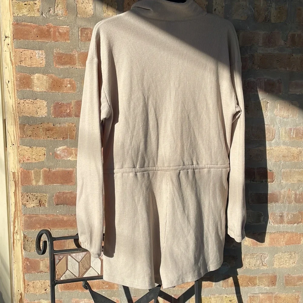 Princess Polly xx Tan Long Sleeve Shorts Zippered Romper